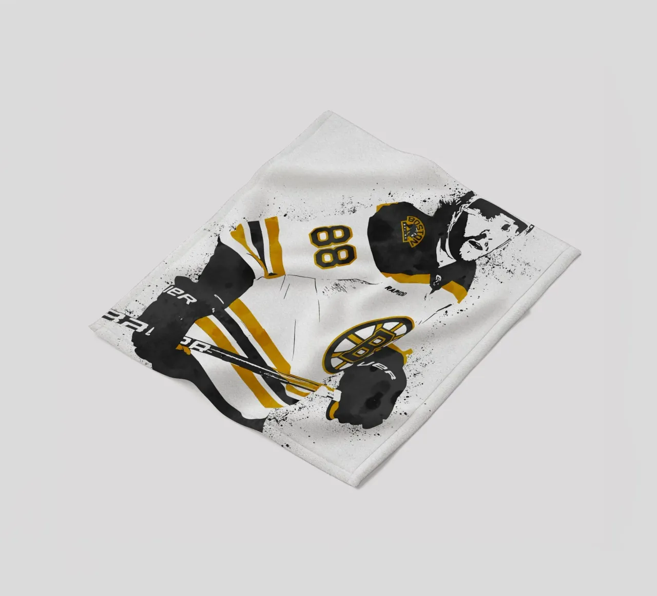 David Pastrnak coperta in pile da tenten