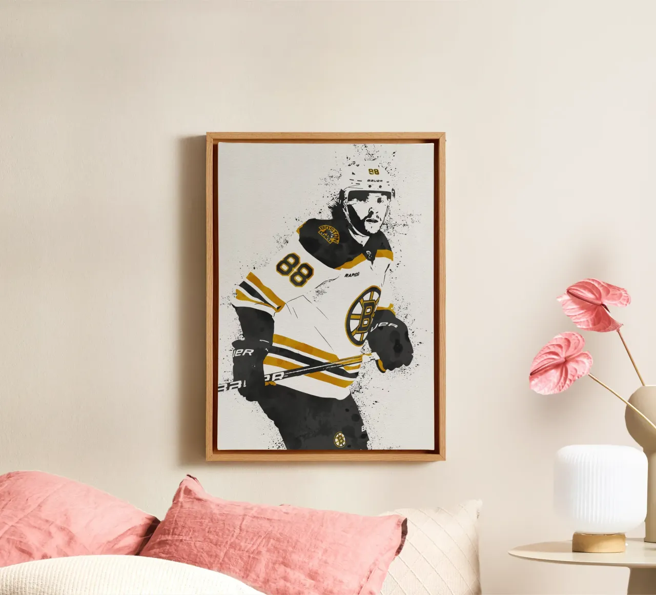 David Pastrnak tela con Cornice a cassetta da tenten