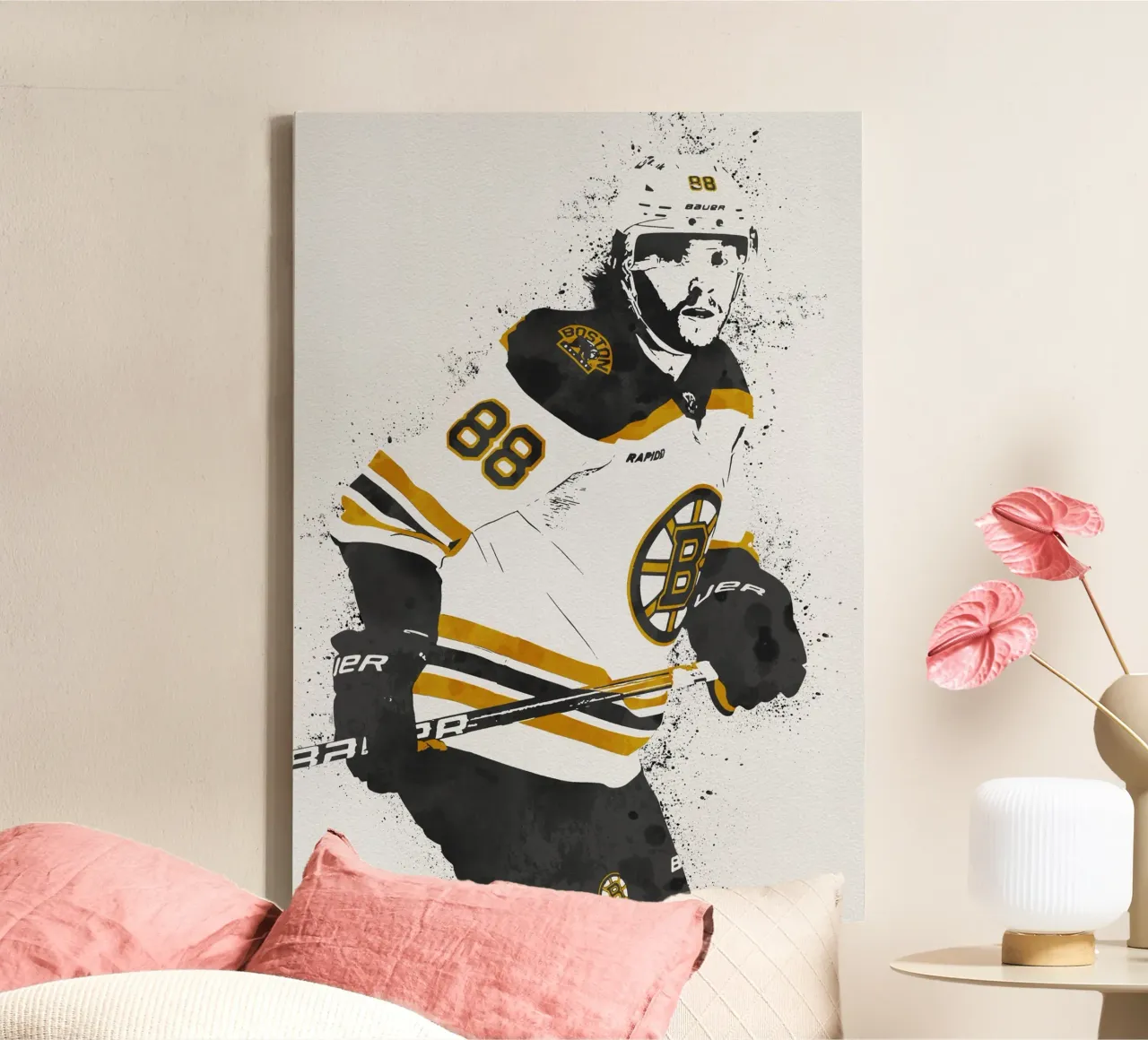 David Pastrnak tela con Cornice a cassetta da tenten