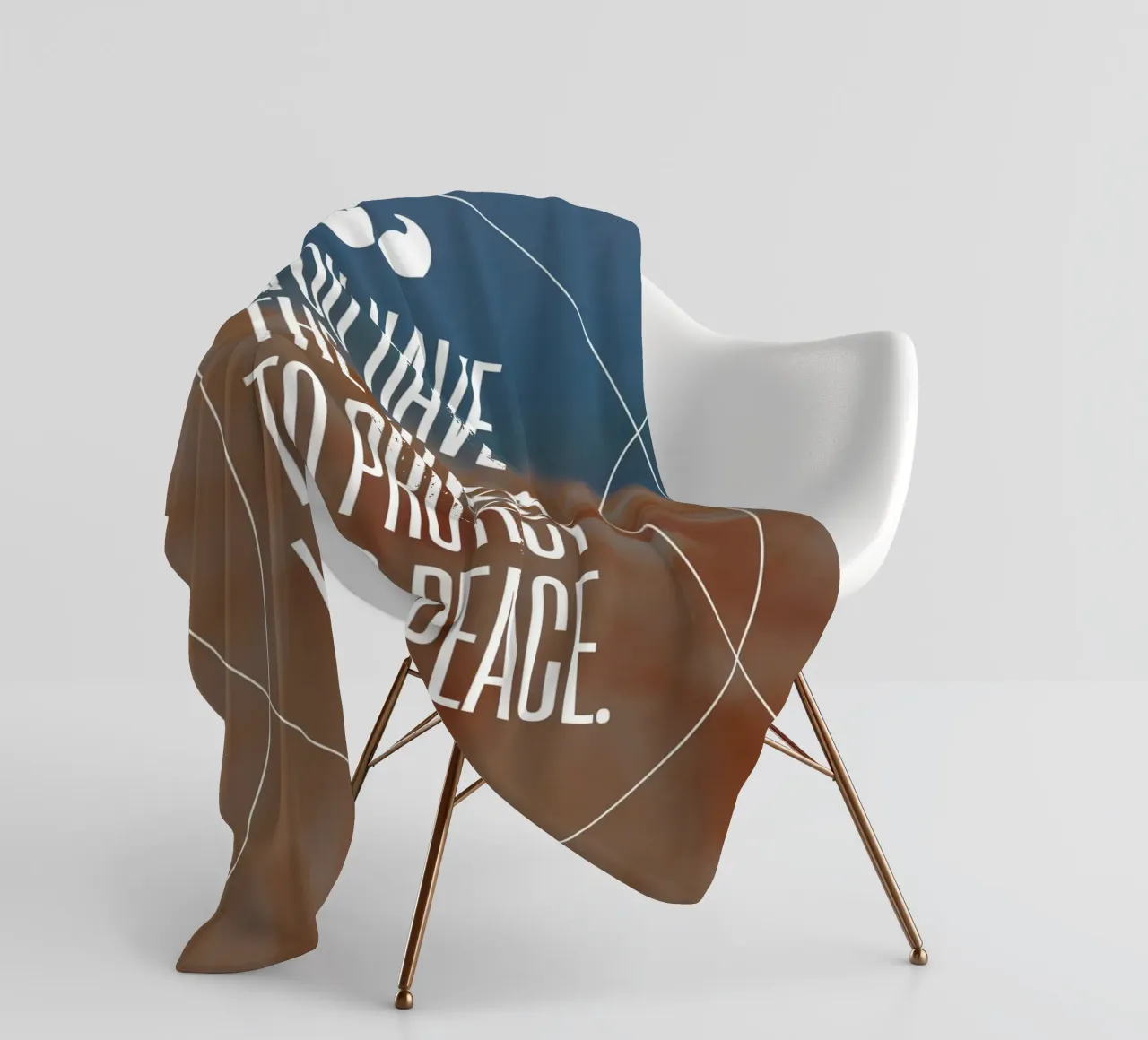 PROTECT YOUR PEACE plaid polaire de Einfach Uebel