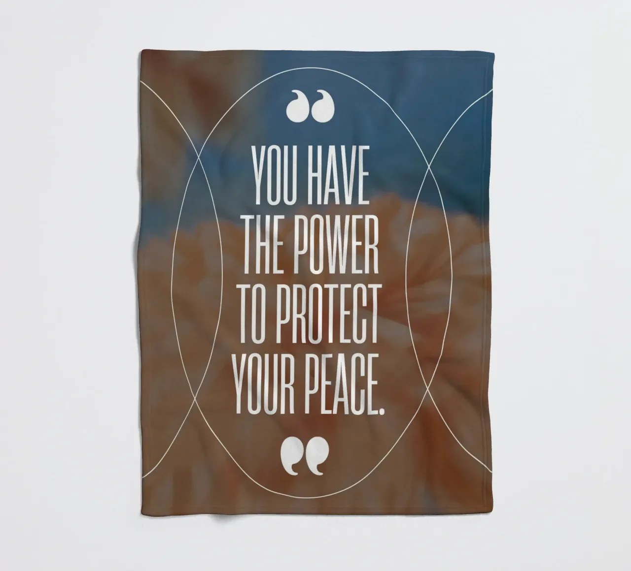 PROTECT YOUR PEACE plaid polaire de Einfach Uebel