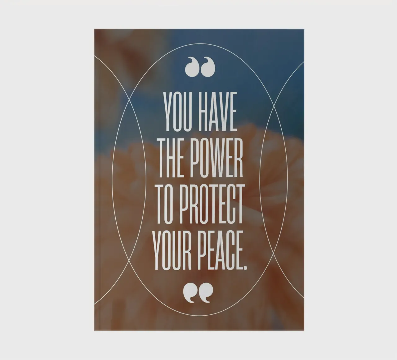 PROTECT YOUR PEACE notebook by Einfach Uebel
