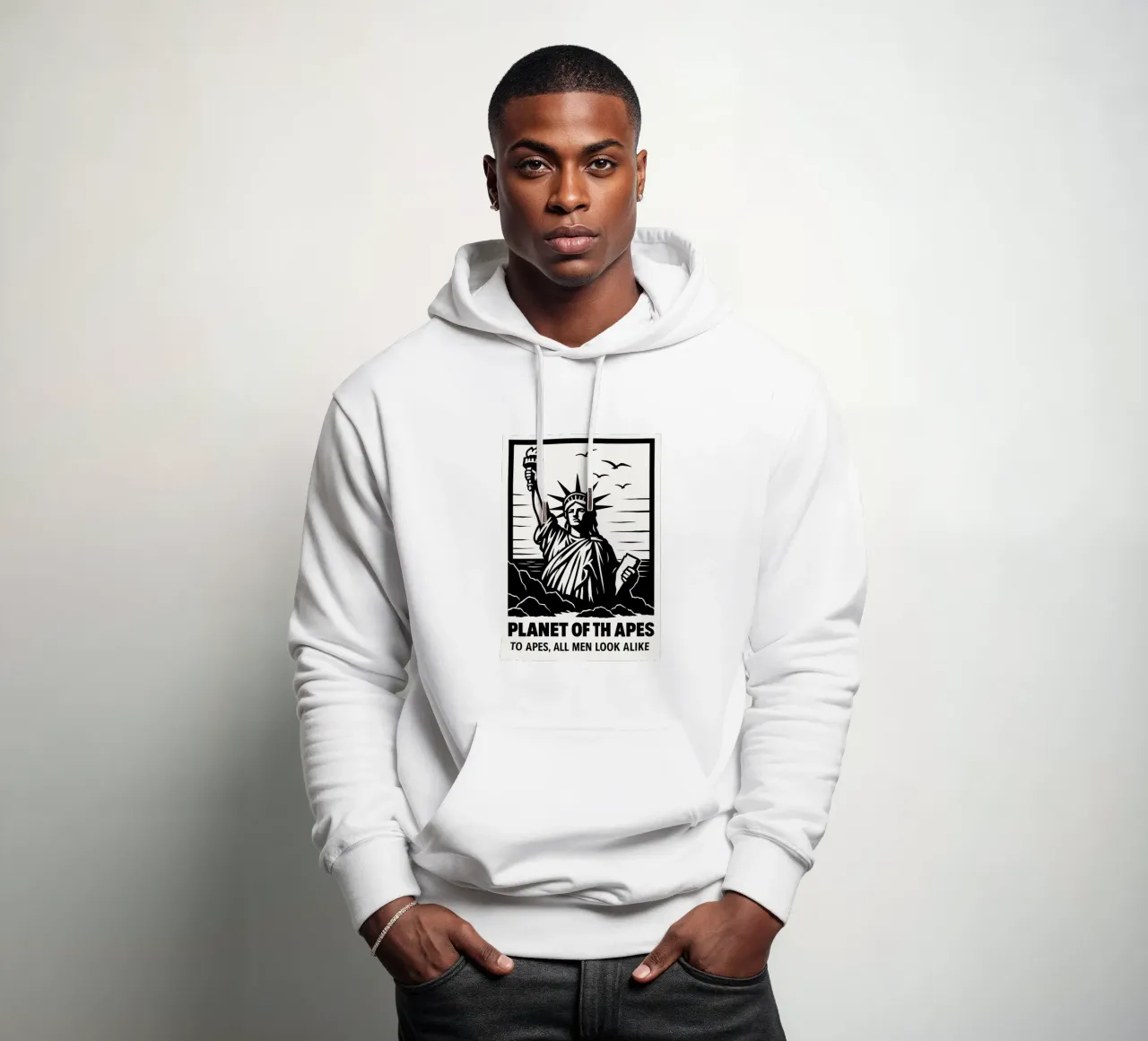 Planet Of The Apes Print felpa con cappuccio da MoviesArt