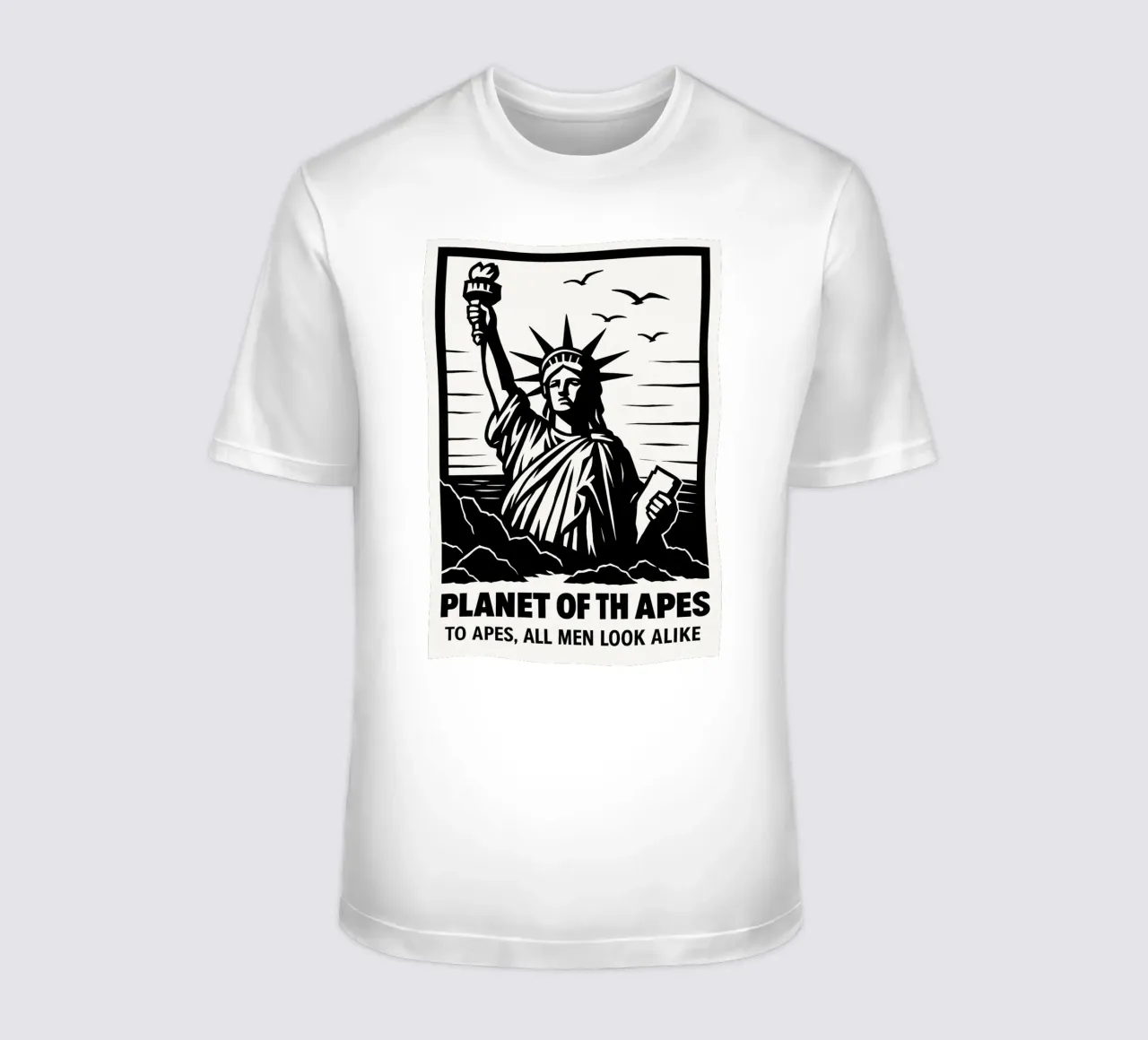 Planet Of The Apes Print t-shirt da MoviesArt