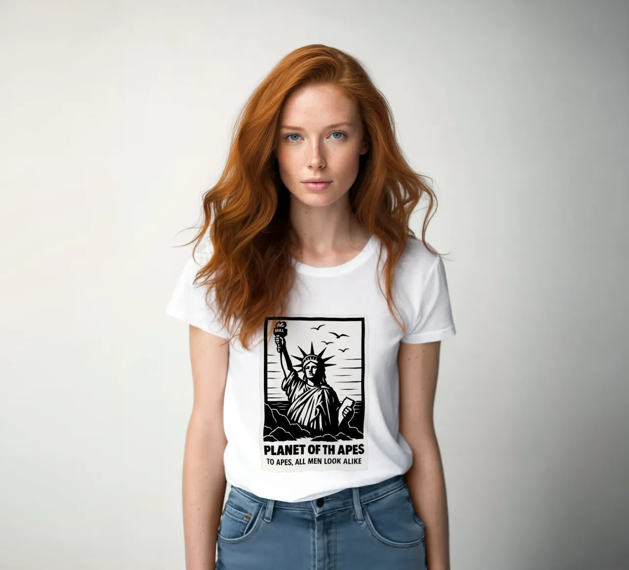 Planet Of The Apes Print t-shirt da donna da MoviesArt