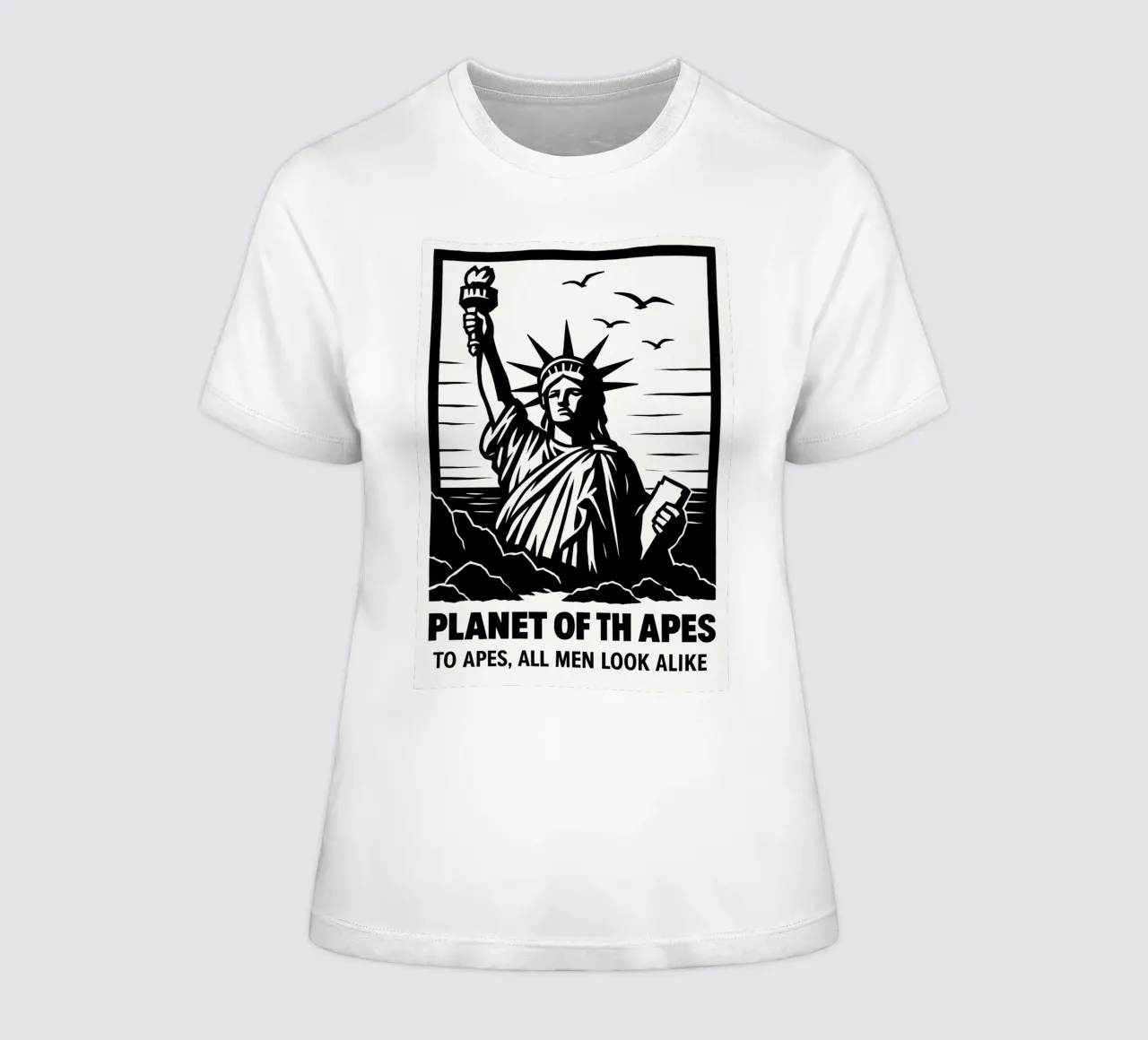 Planet Of The Apes Print Frauen T-Shirt von MoviesArt