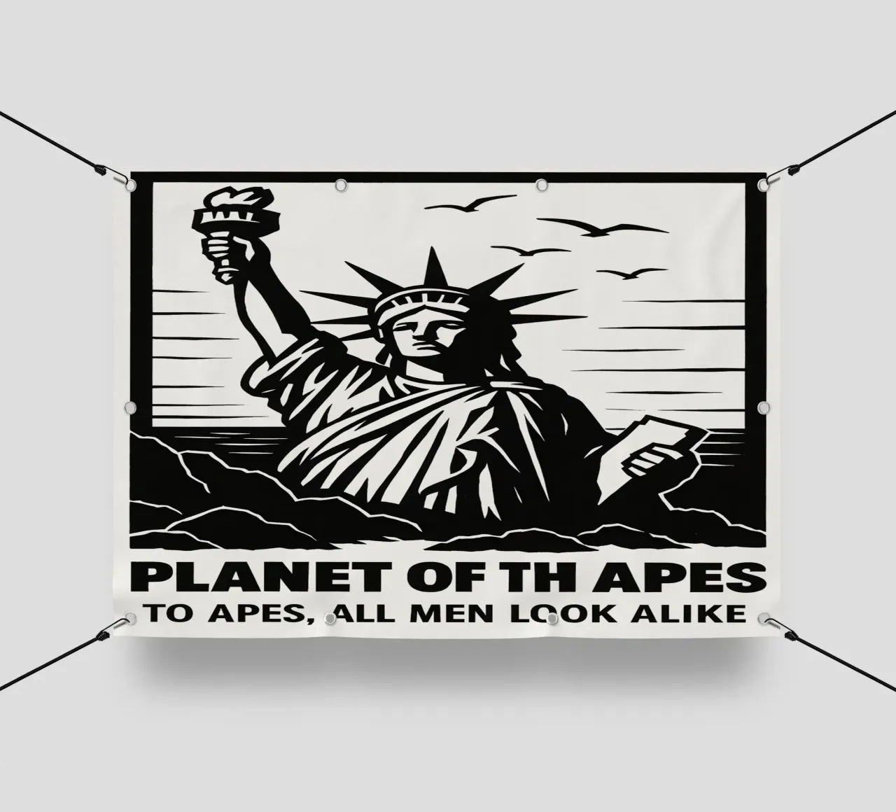 Planet Of The Apes Print telo in pvc da MoviesArt