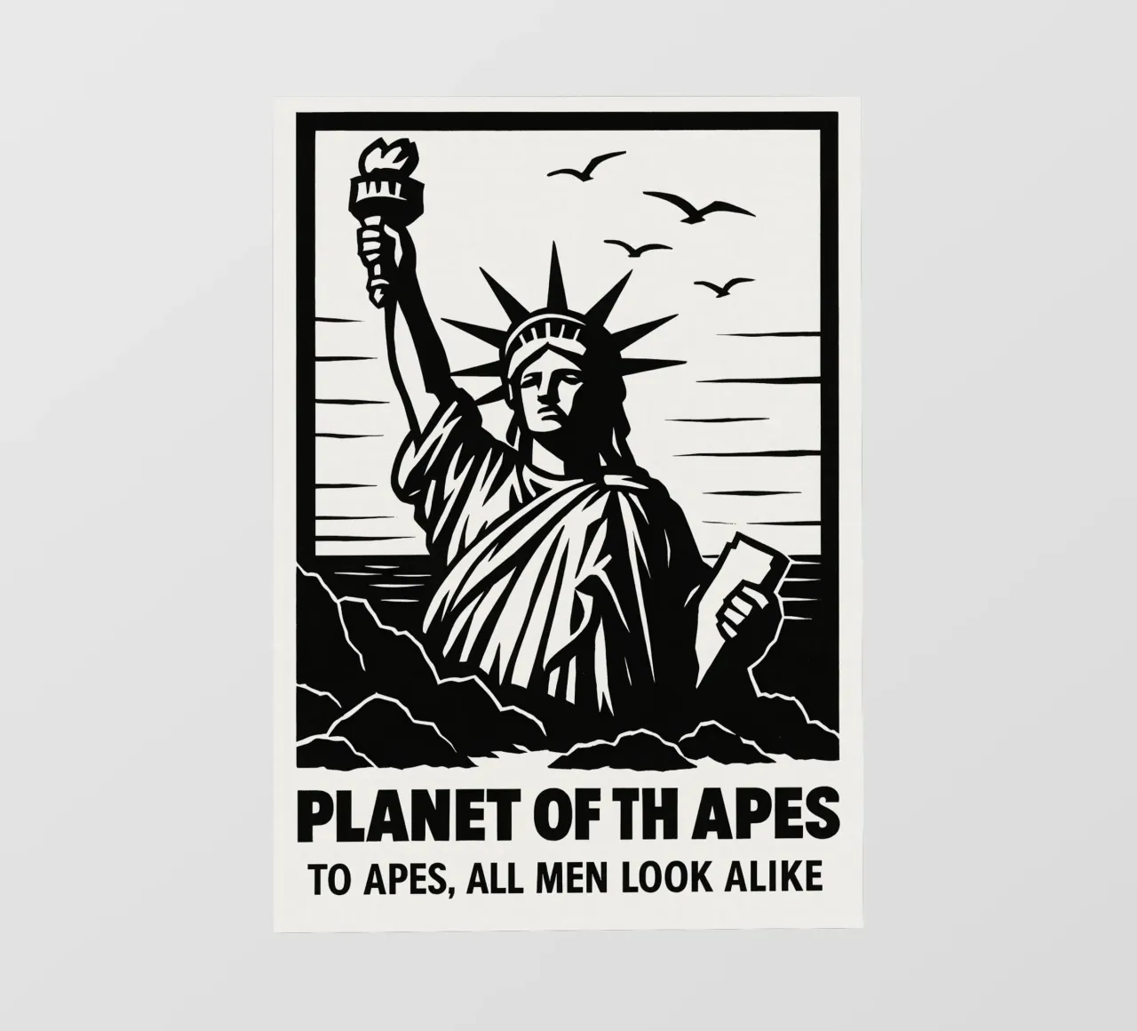 Planet Of The Apes Print telo in pvc da MoviesArt