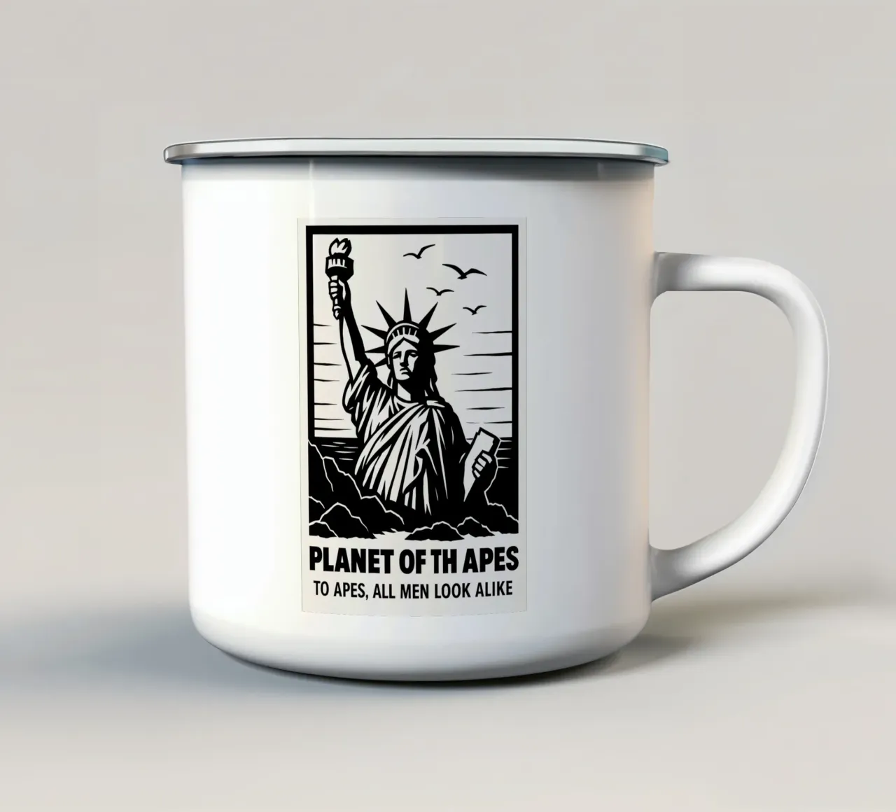Planet Of The Apes Print tazza in smalto da MoviesArt