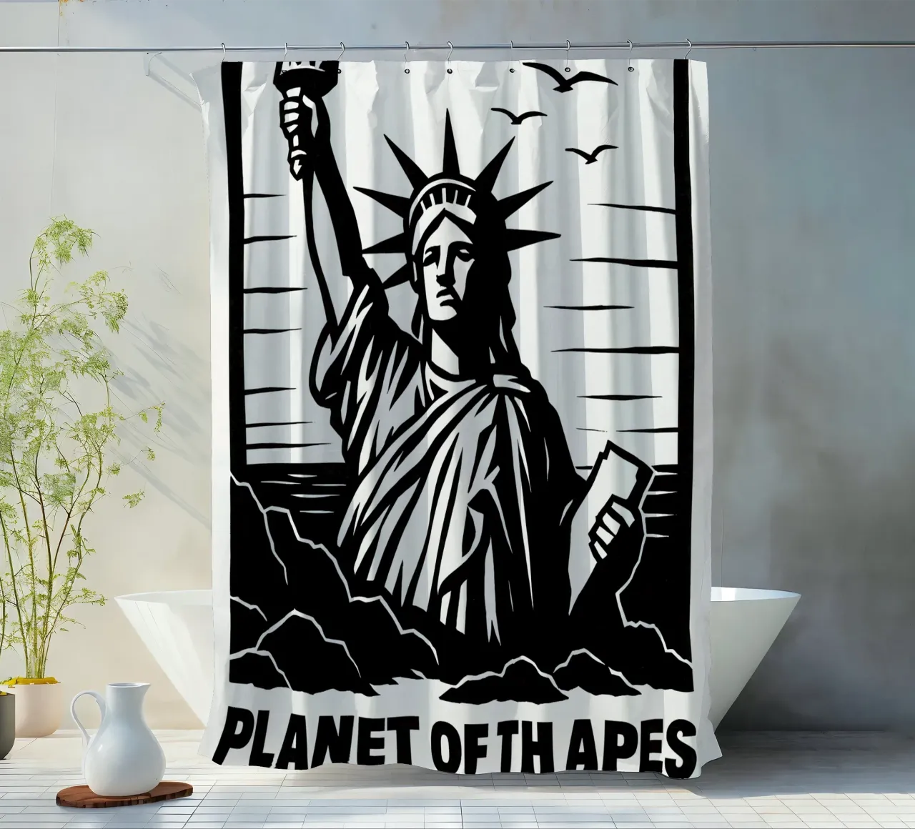 Planet Of The Apes Print tenda da doccia da MoviesArt
