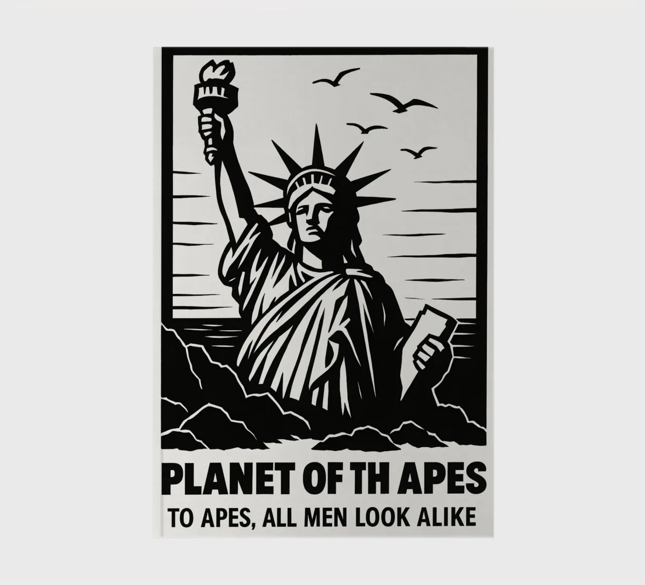 Planet Of The Apes Print notebook by MoviesArt