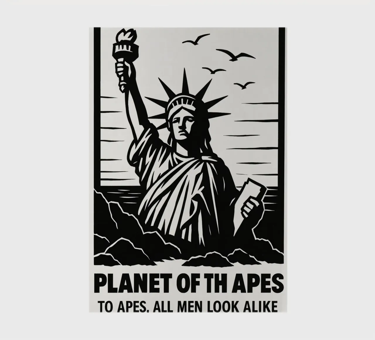 Planet Of The Apes Print notebook by MoviesArt
