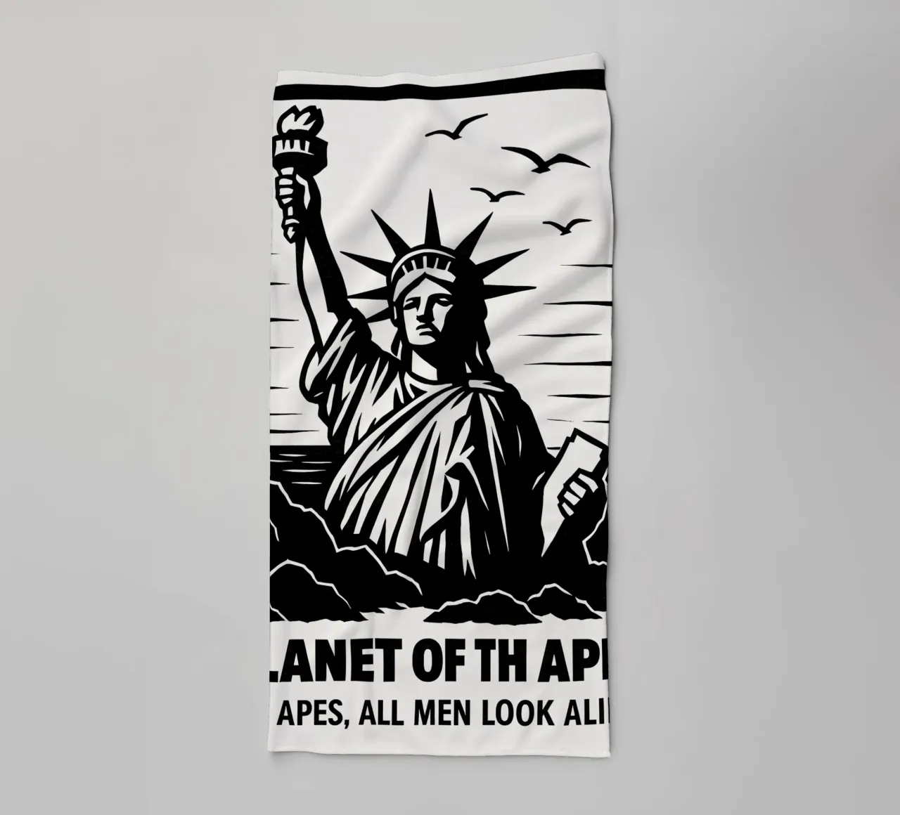 Planet Of The Apes Print towel by MoviesArt