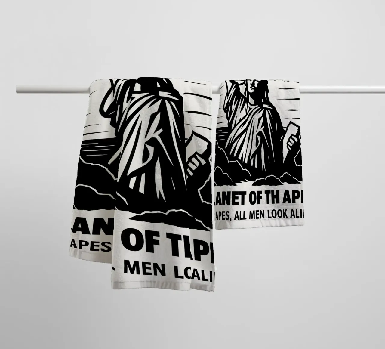 Planet Of The Apes Print asciugamano da bagno da MoviesArt