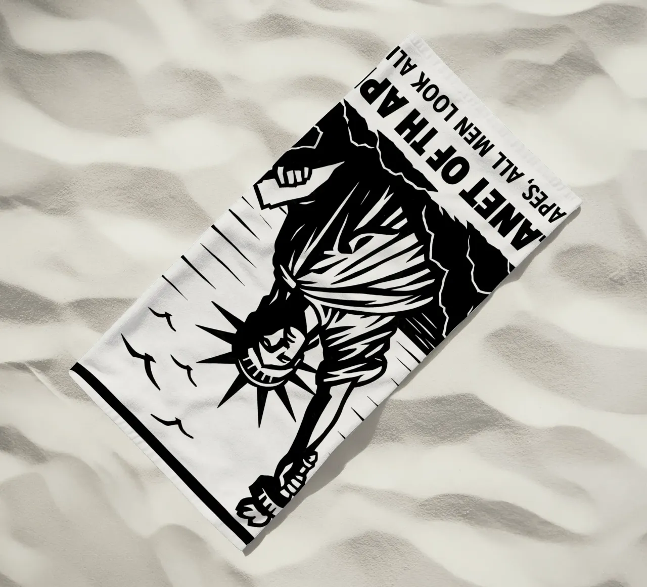 Planet Of The Apes Print telo mare da MoviesArt