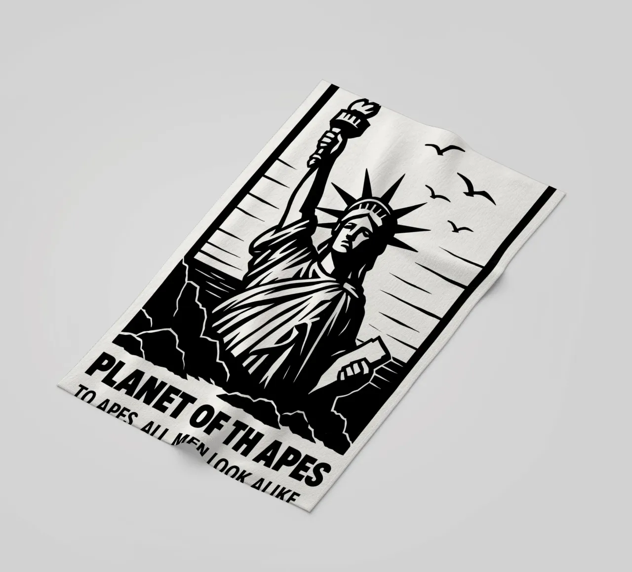 Planet Of The Apes Print telo mare da MoviesArt