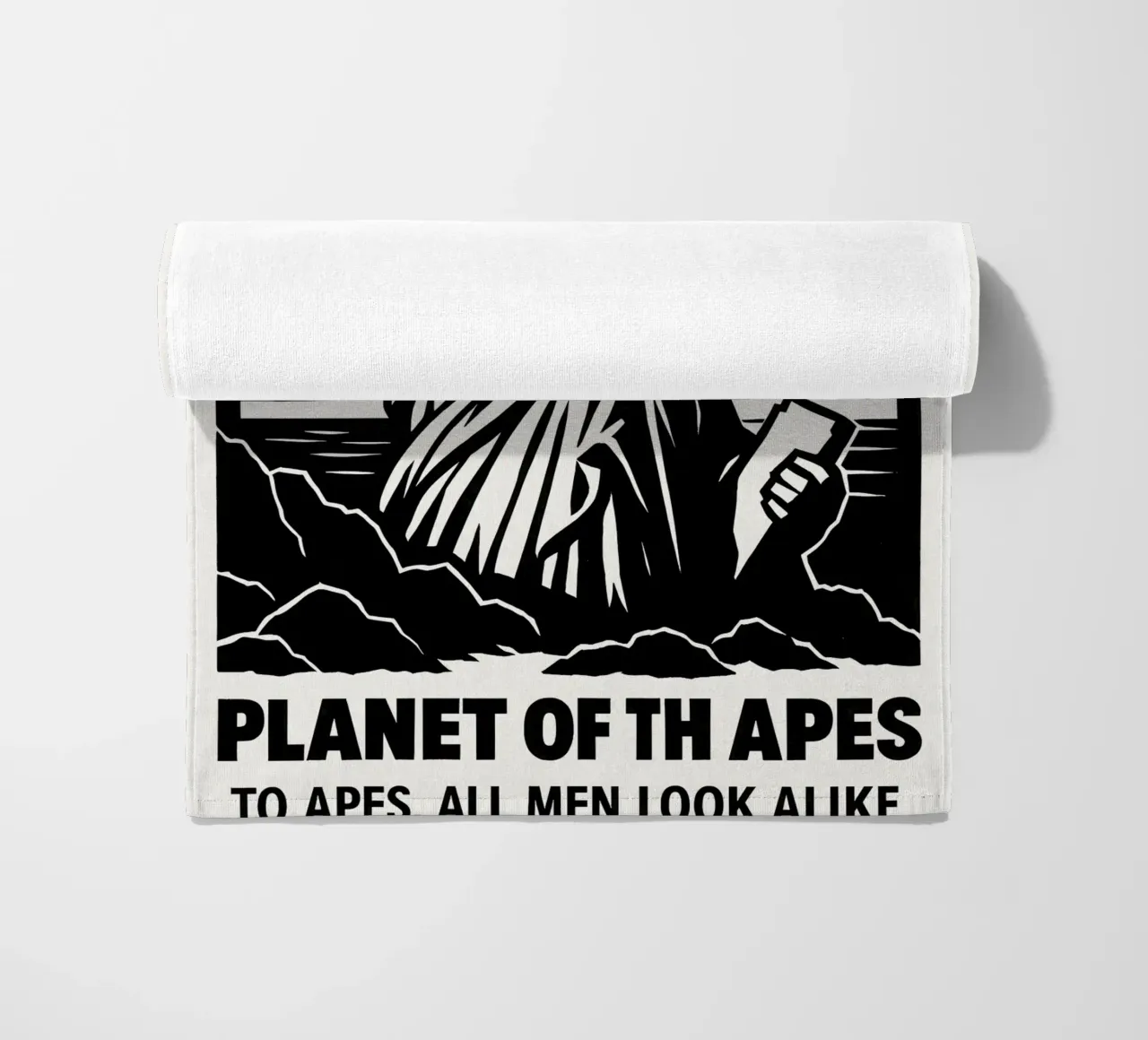 Planet Of The Apes Print telo mare da MoviesArt