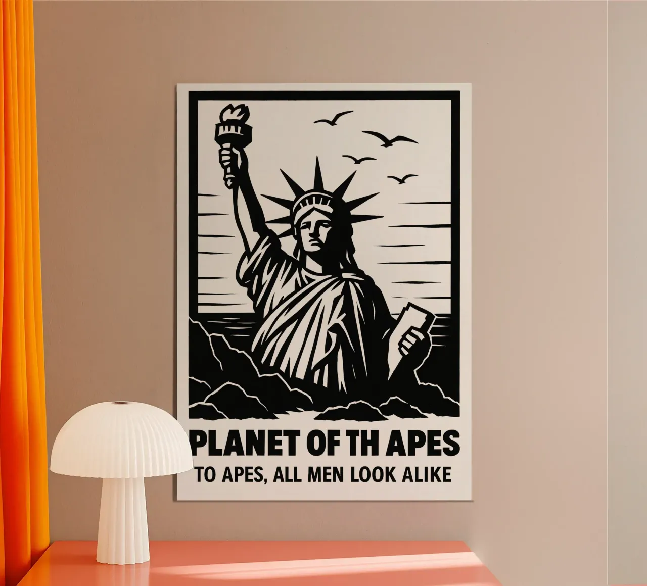 Planet Of The Apes Print pannello forex da MoviesArt
