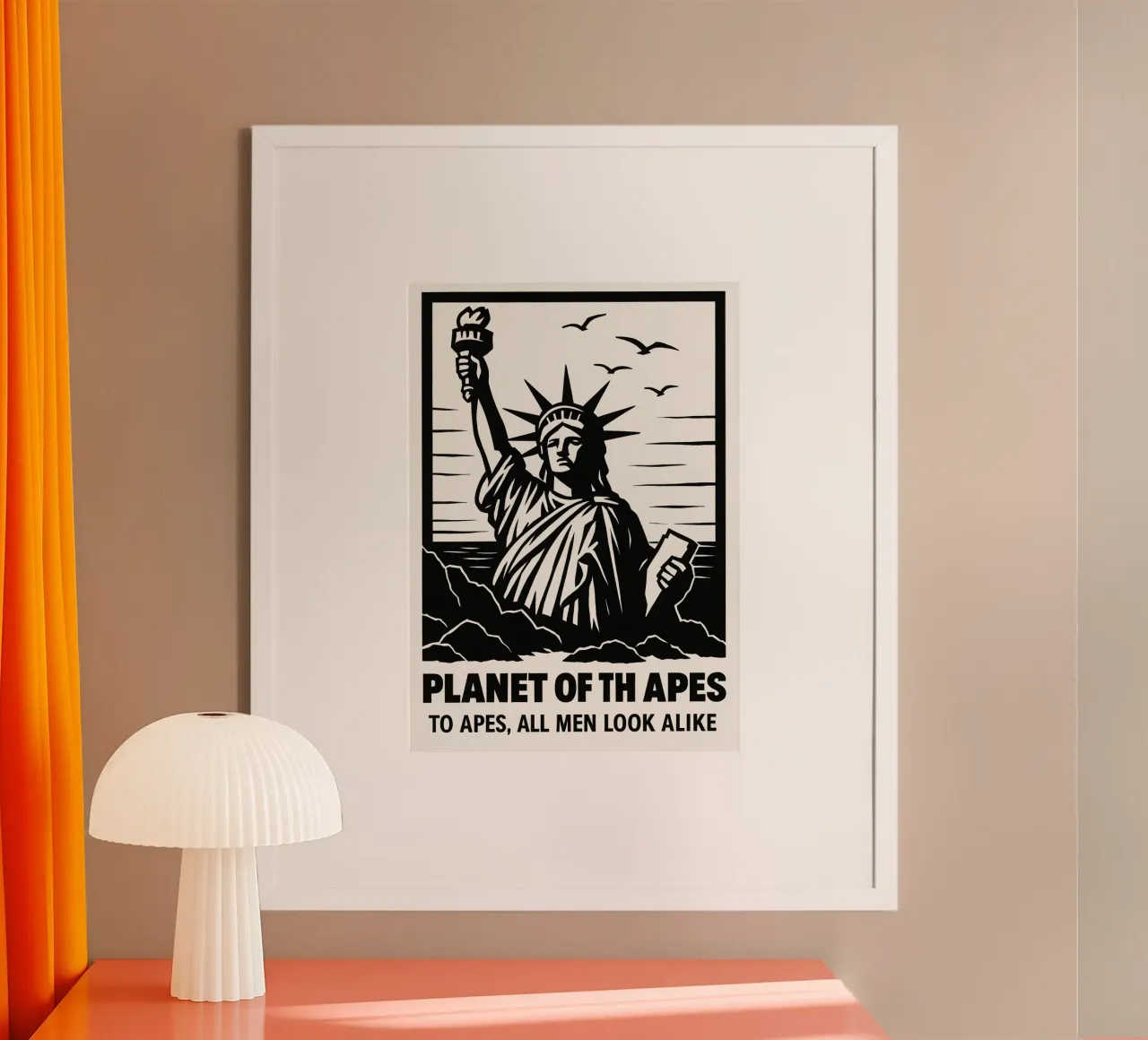 Planet Of The Apes Print carta hahnemühle da MoviesArt