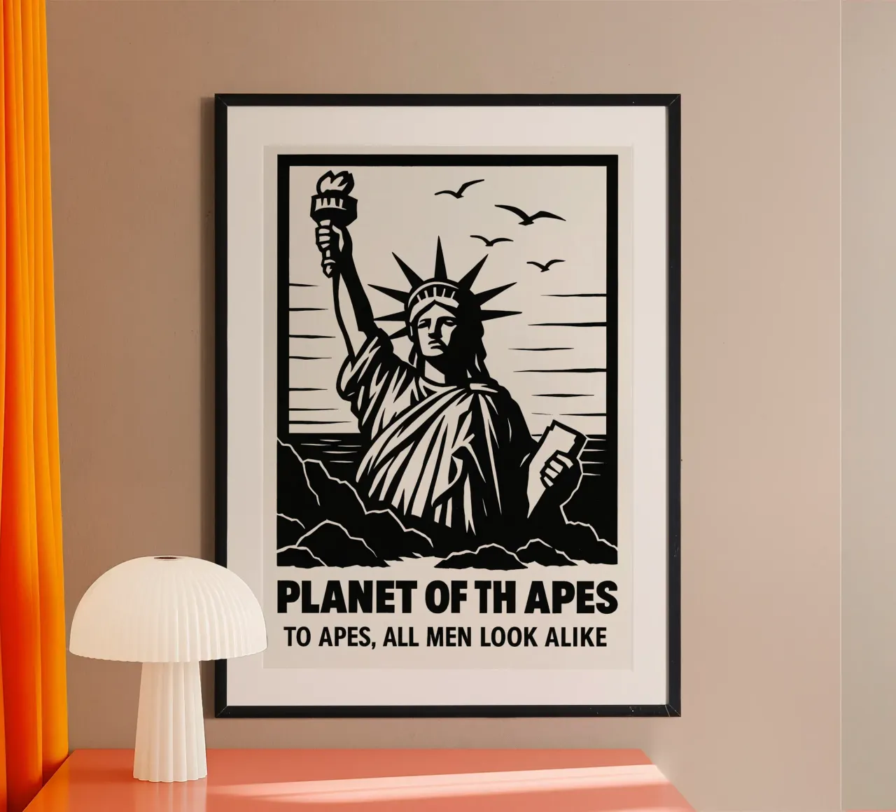 Planet Of The Apes Print carta hahnemühle da MoviesArt