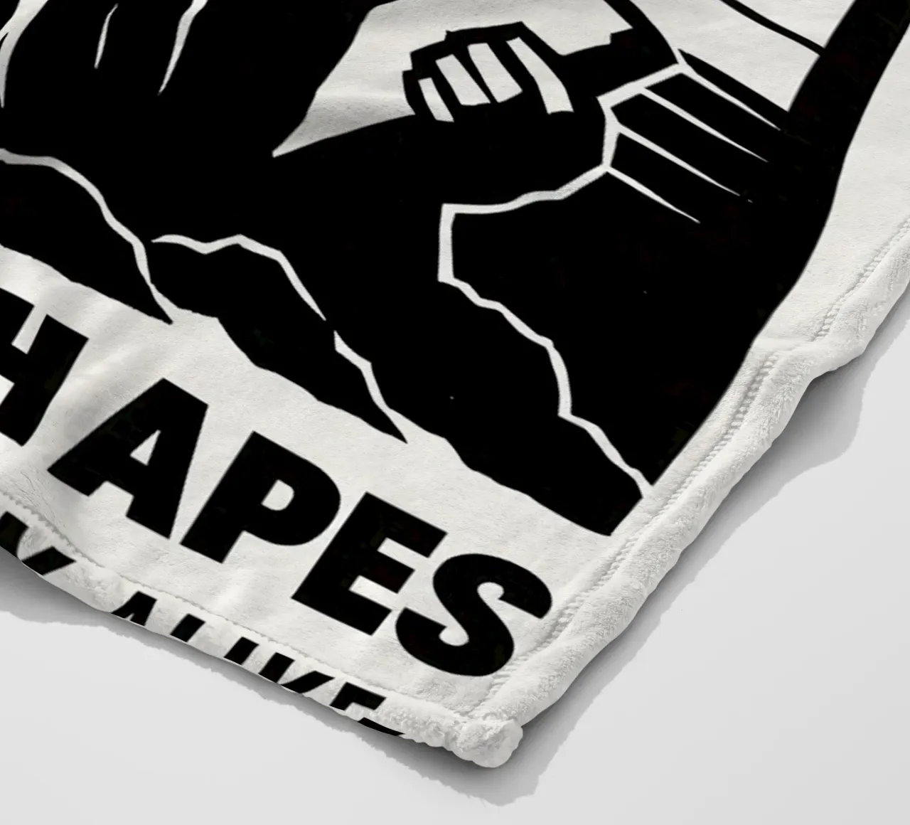 Planet Of The Apes Print coperta in pile da MoviesArt