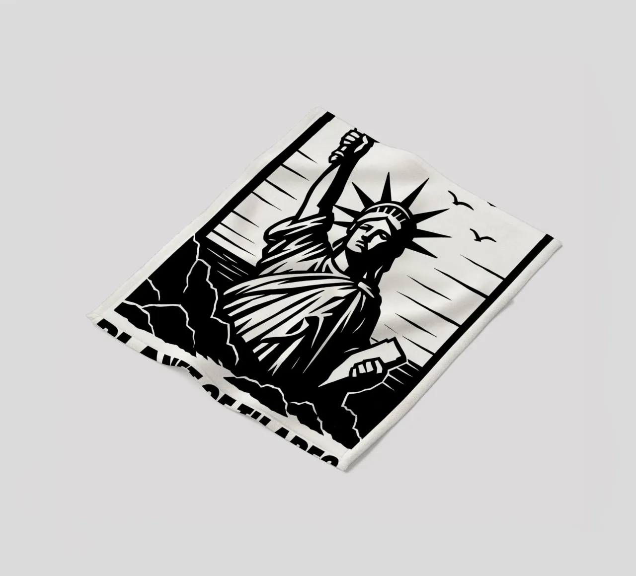 Planet Of The Apes Print coperta in pile da MoviesArt