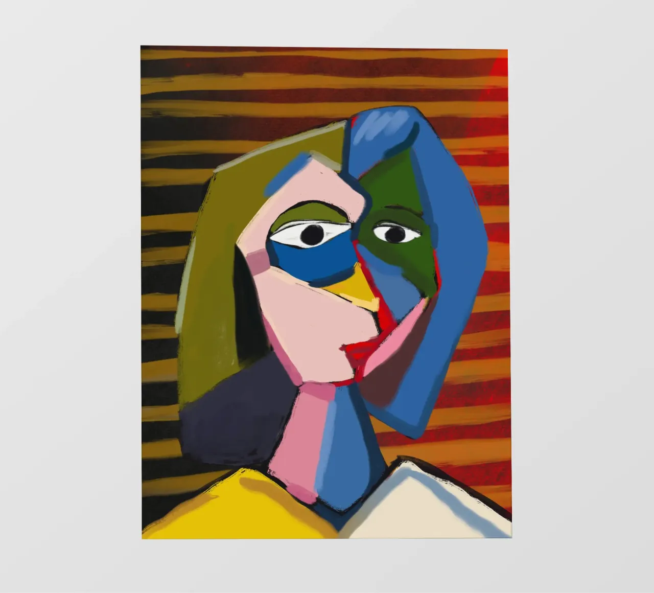 Ritratto ispirato a Picasso pellicola backlit da Little Dean