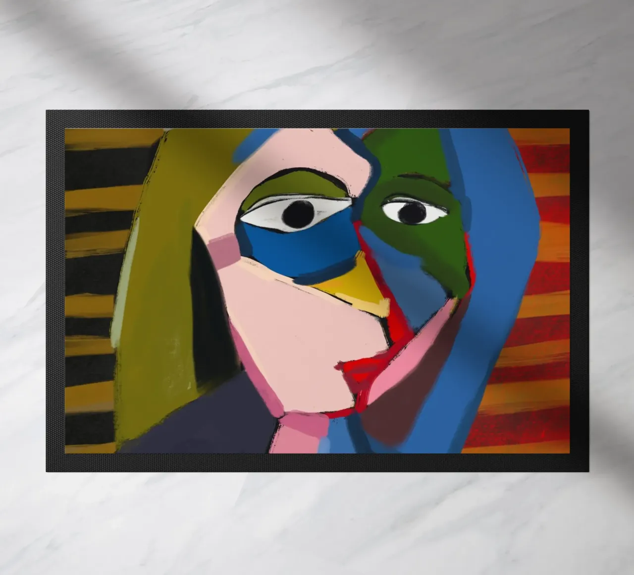 Ritratto ispirato a Picasso zerbino da Little Dean