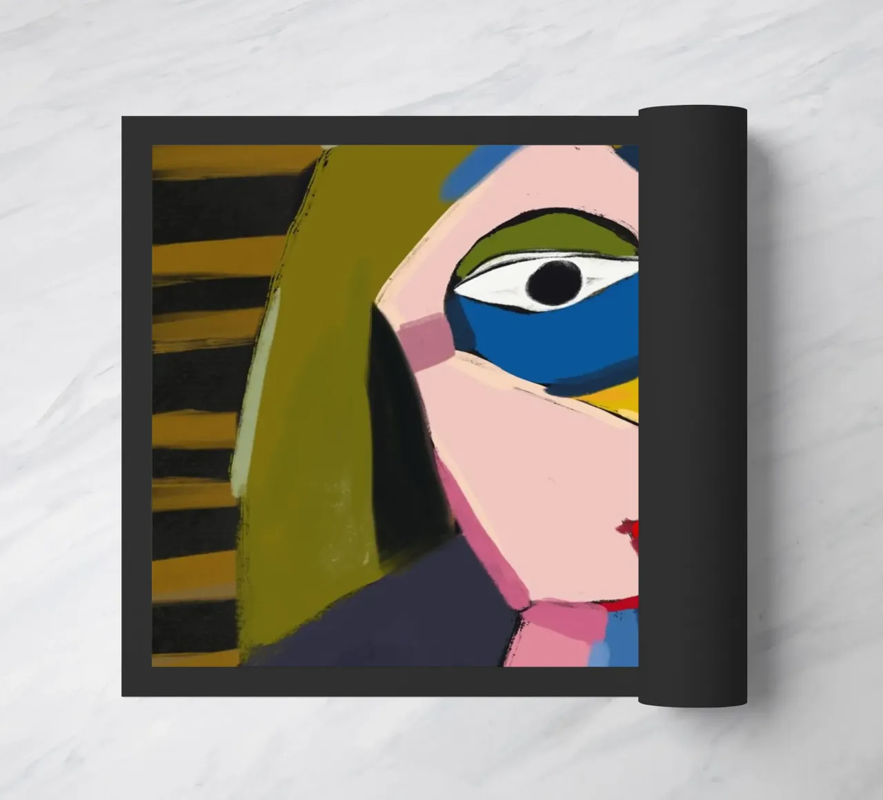Ritratto ispirato a Picasso zerbino da Little Dean