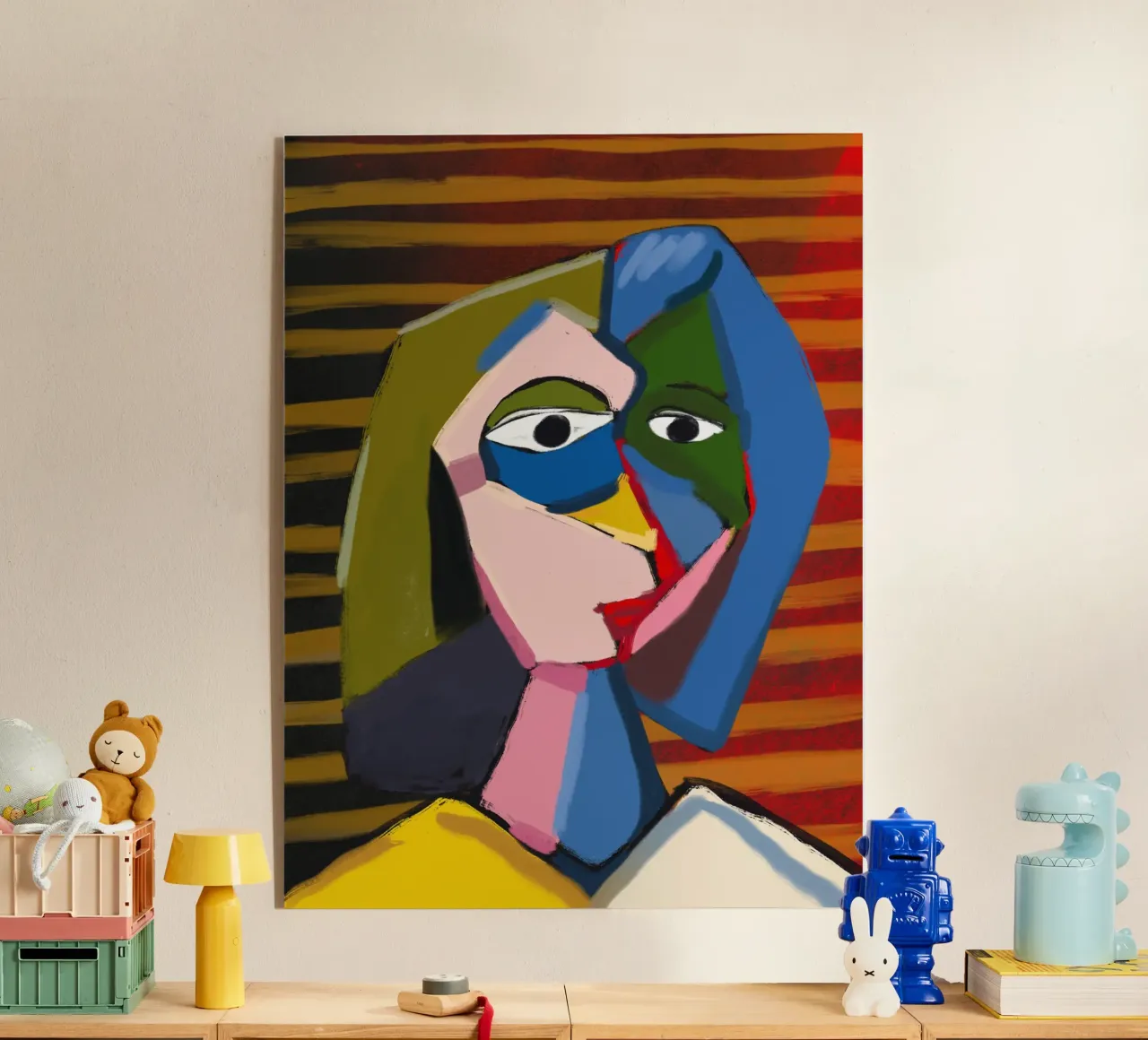 Ritratto ispirato a Picasso plexiglass da Little Dean