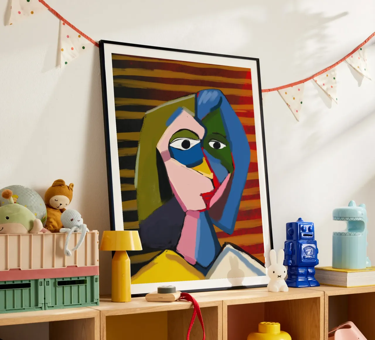 Ritratto ispirato a Picasso carta hahnemühle da Little Dean