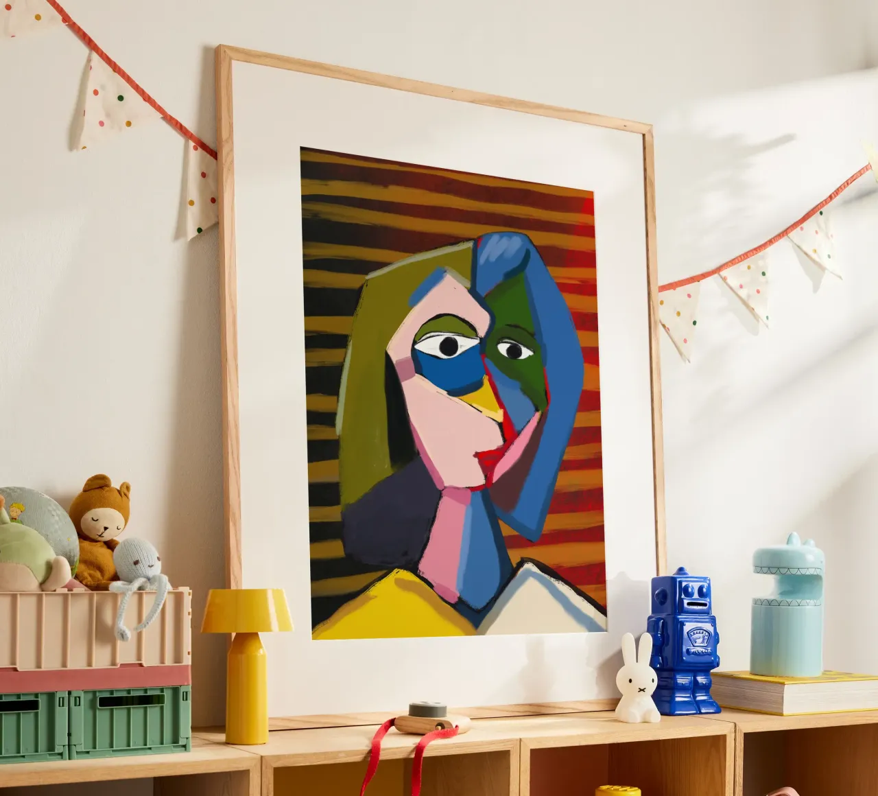 Ritratto ispirato a Picasso carta hahnemühle da Little Dean