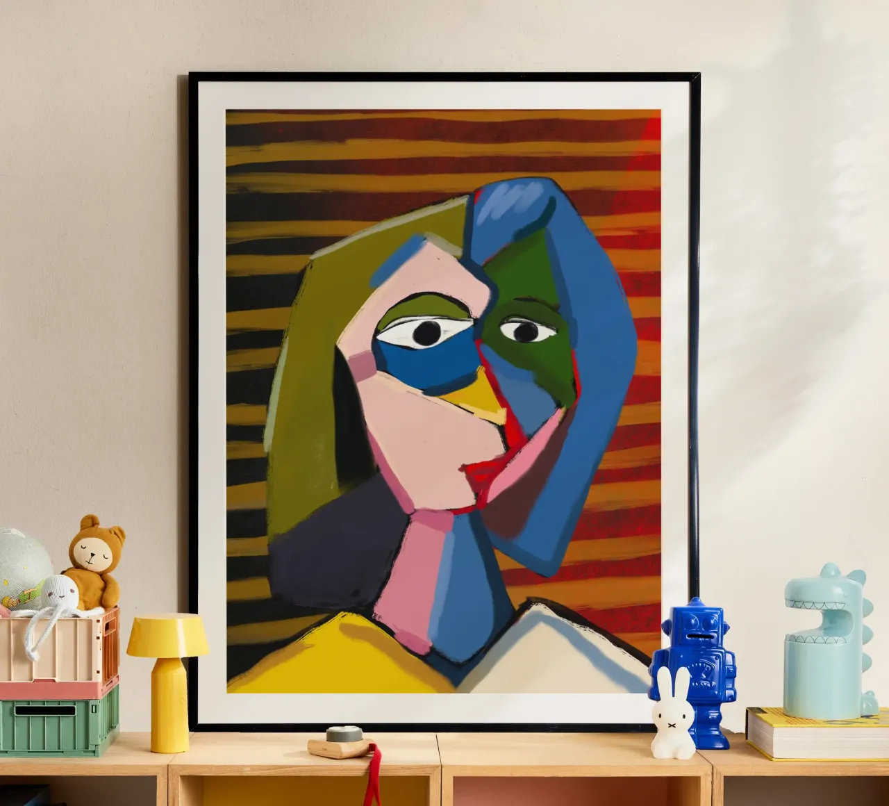 Ritratto ispirato a Picasso carta hahnemühle da Little Dean