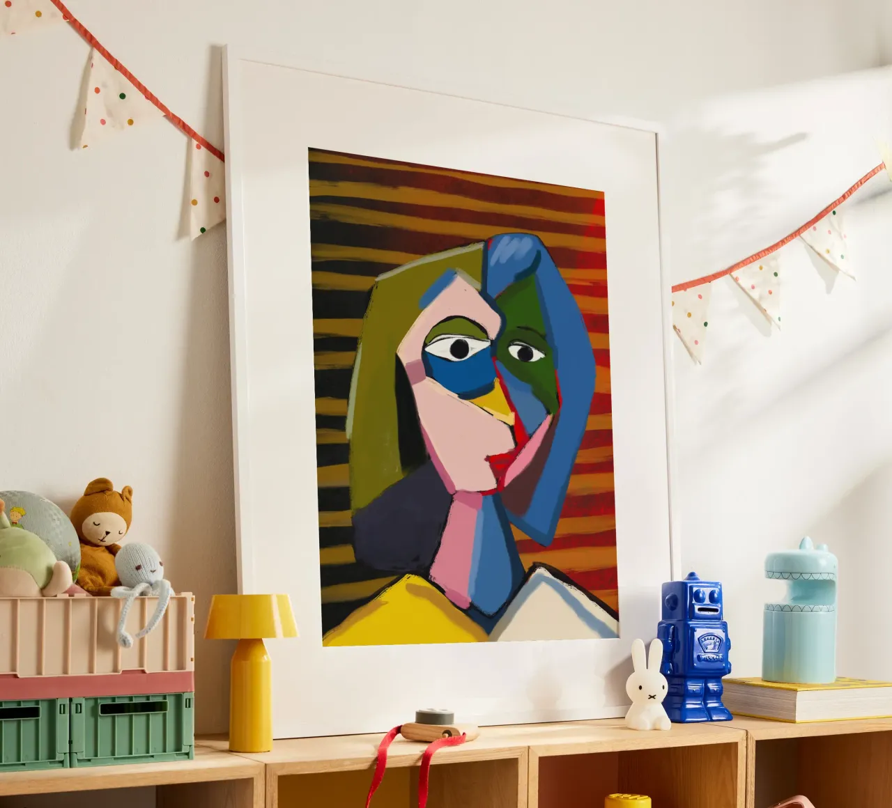Ritratto ispirato a Picasso carta hahnemühle da Little Dean