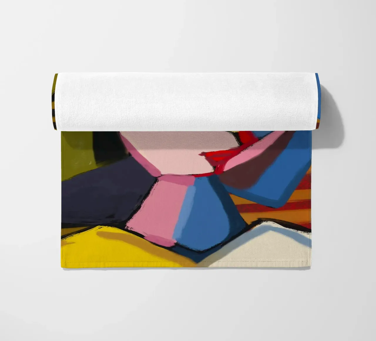 Ritratto ispirato a Picasso telo mare da Little Dean