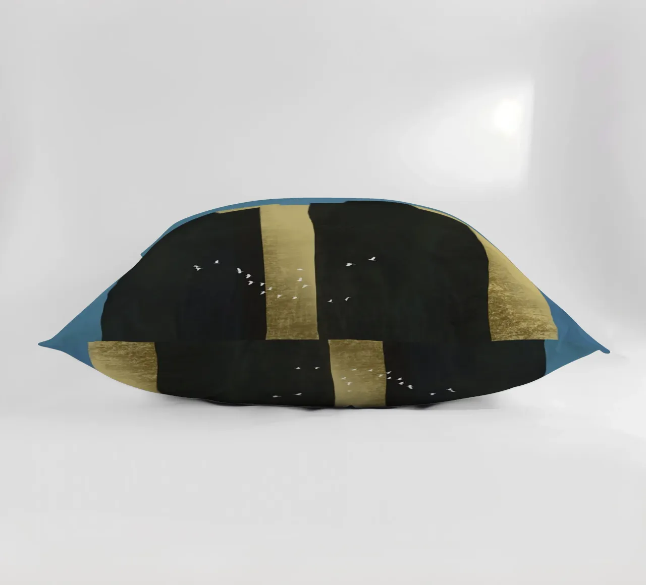 Concrete jungle migrating flock decorative cushion by Little Dean