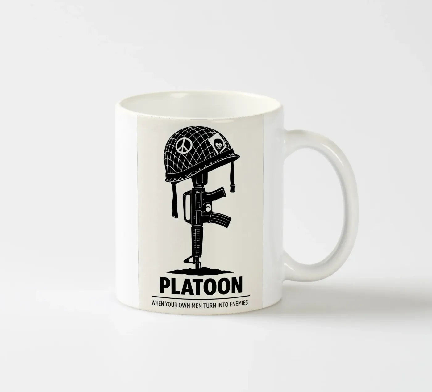 Platoon Print ceramic mug by MoviesArt
