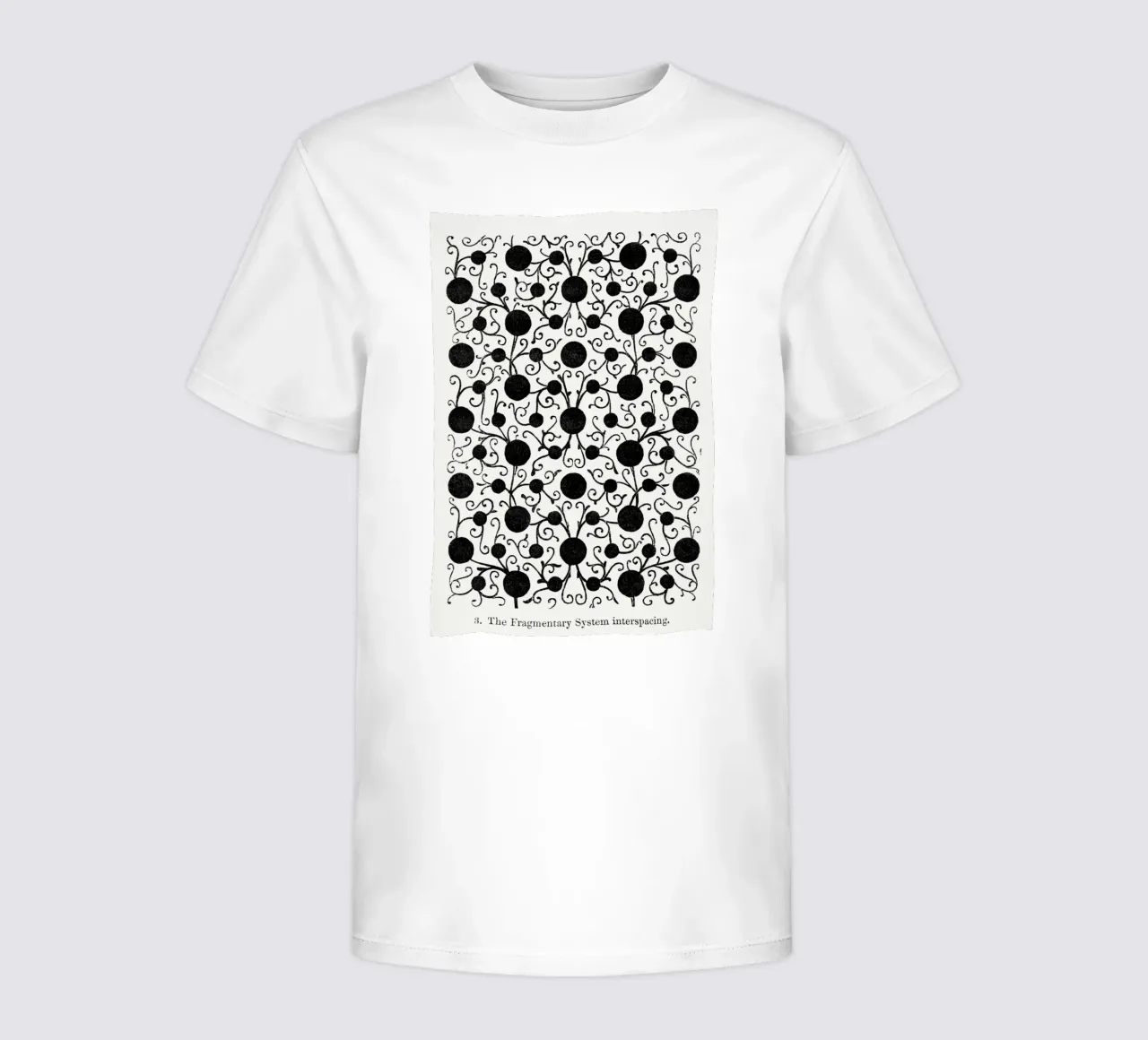 The Fragmentary System" - Abstract Botanical Pattern Print kids t-shirt by ClubArt