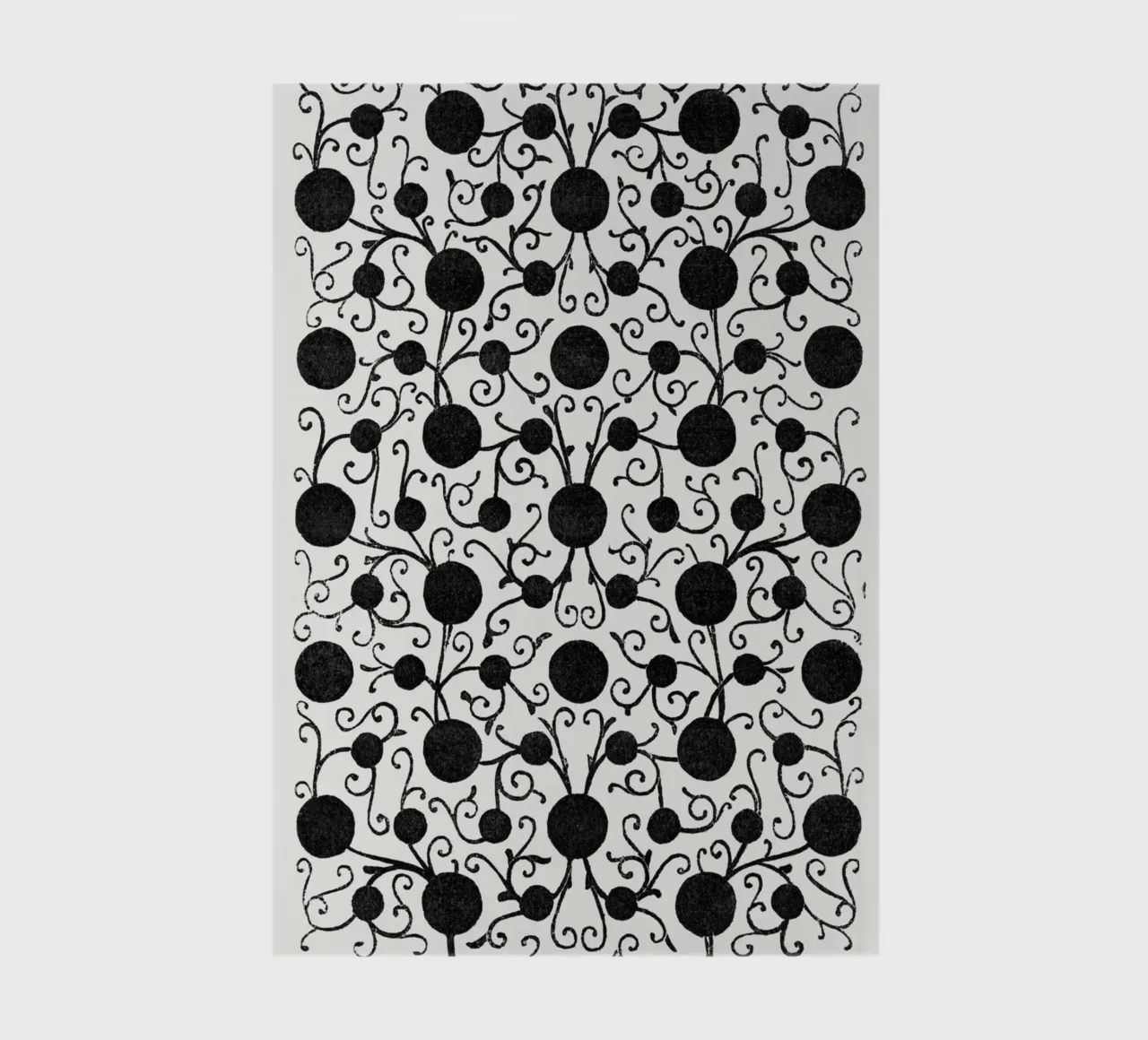 The Fragmentary System" - Impression de motifs botaniques abstraits carnet de notes de ClubArt