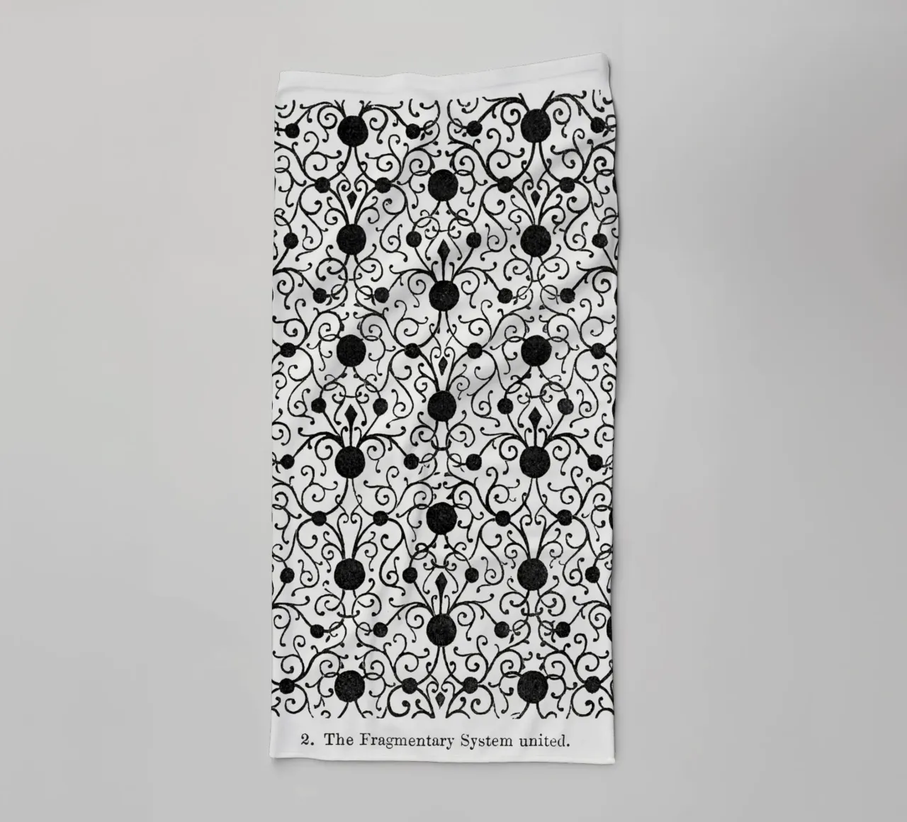 The Fragmentary System United" - Vintage Floral Pattern Prin towel by ClubArt