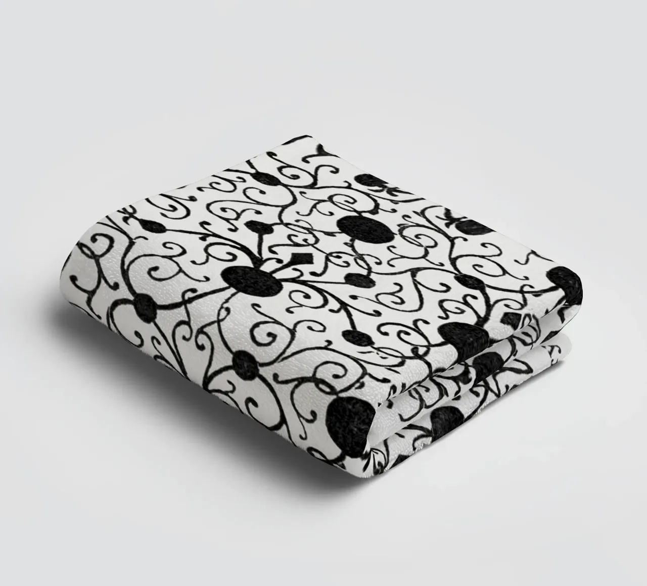 The Fragmentary System United" - Vintage Floral Pattern Prin towel by ClubArt