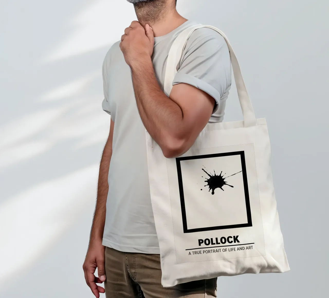 Pollock Print borsa in juta da MoviesArt