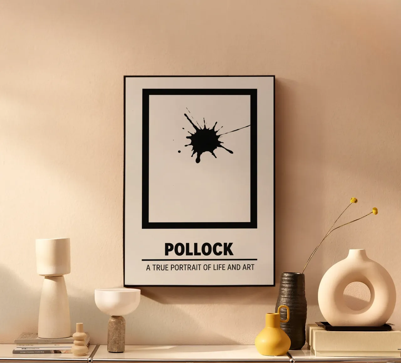 Pollock Print acrylic glass by MoviesArt