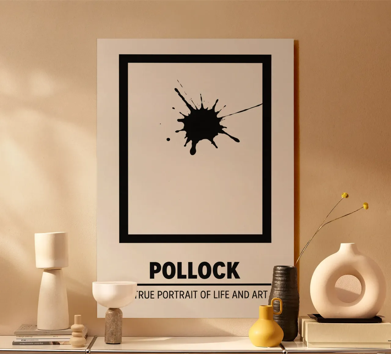 Pollock Print acrylic glass by MoviesArt