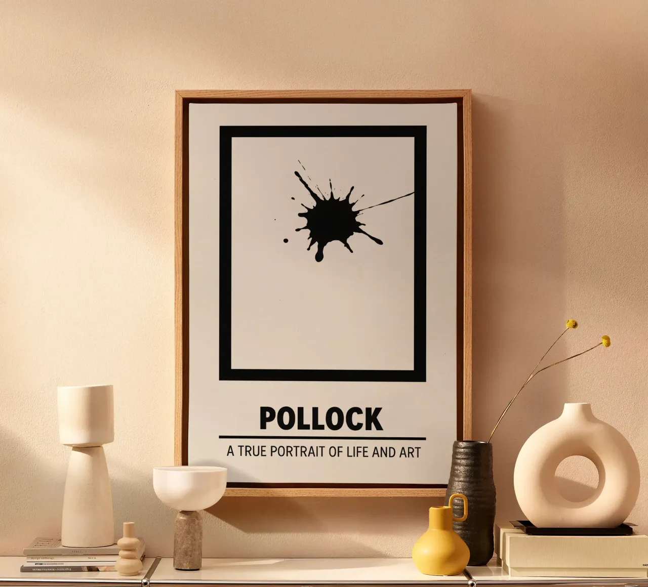 Pollock Print tela con Cornice a cassetta da MoviesArt