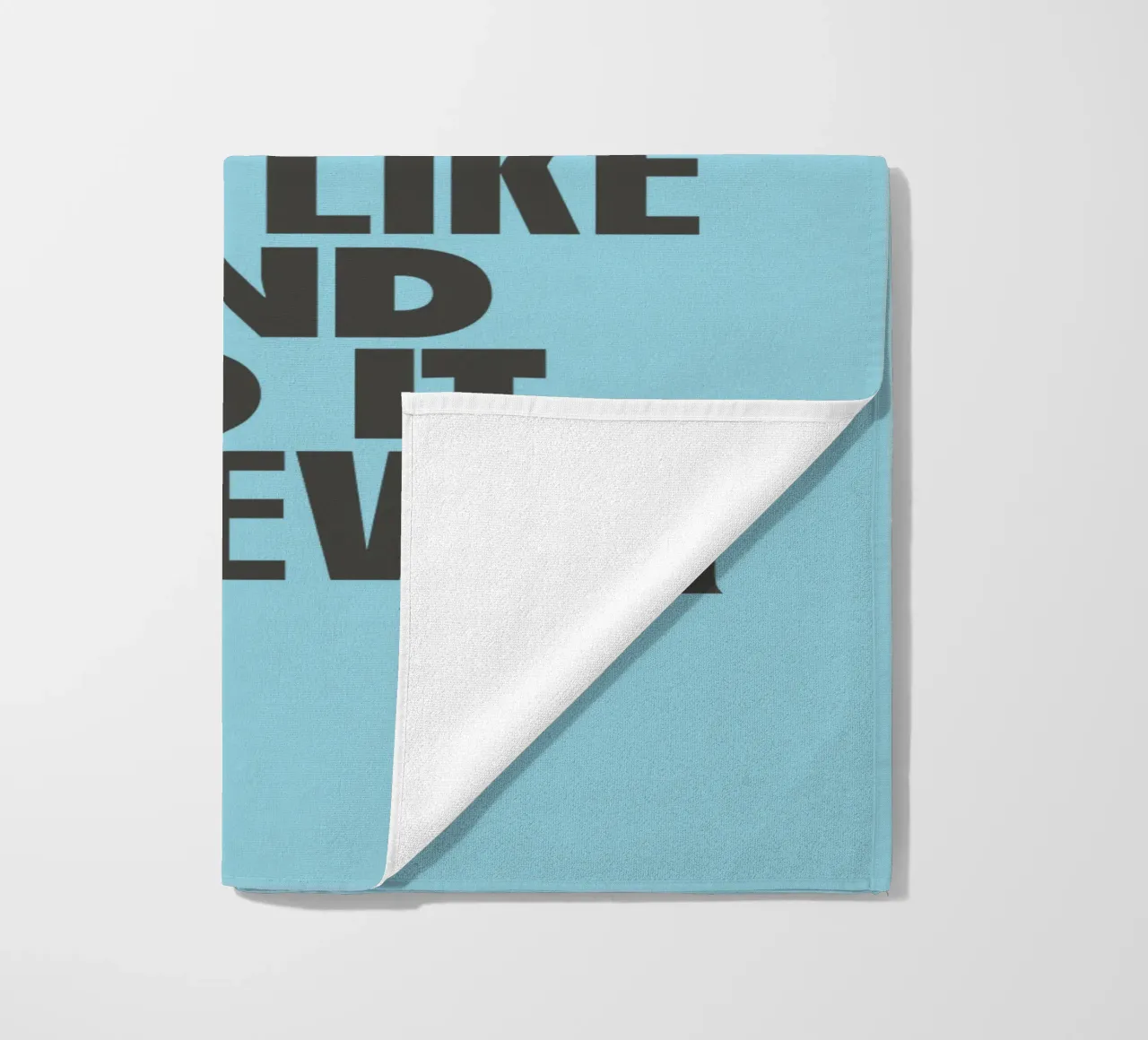 Find Something You Like and Do It Forever Typography Print beach towel by THE MOTIVATED TYPE