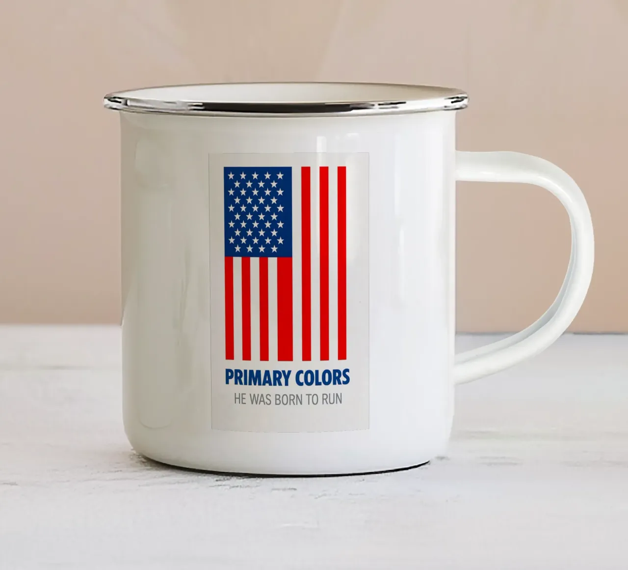 Primary Colors Print tazza in smalto da MoviesArt