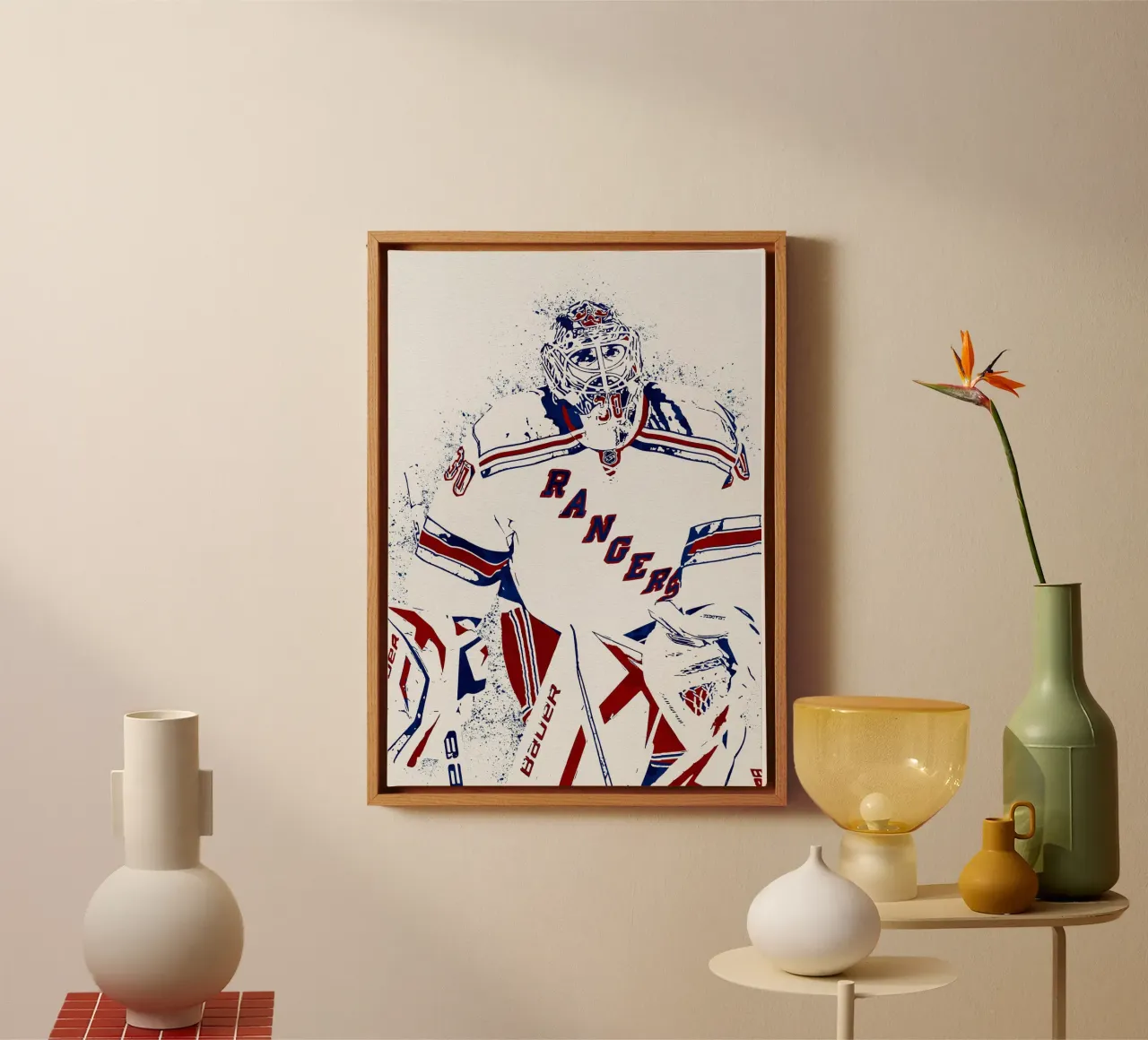 Henrik Lundqvist tela con Cornice a cassetta da tenten