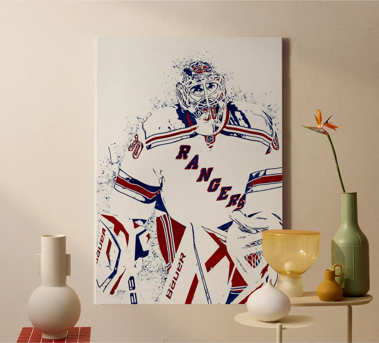 Henrik Lundqvist tela con Cornice a cassetta da tenten
