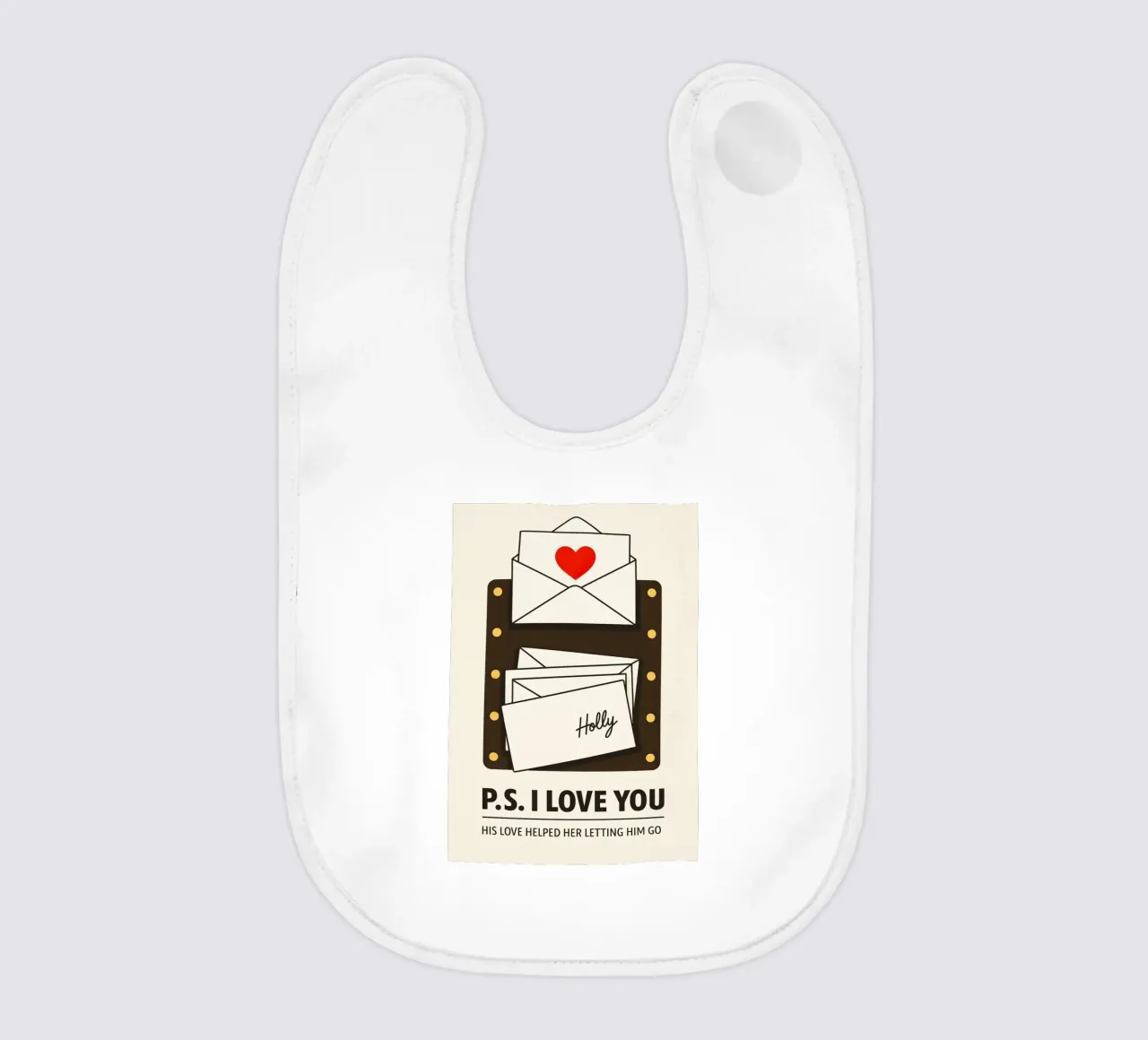PS I Love You Print bavaglino da MoviesArt